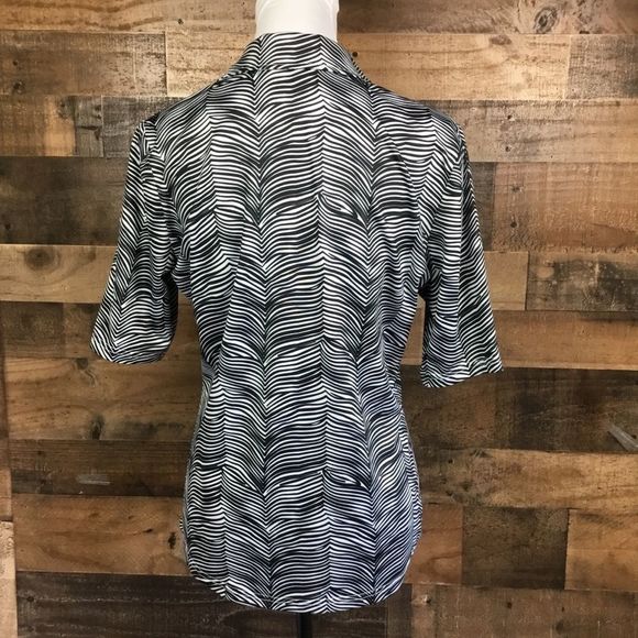 GG Blue Luxe Sport Top Zebra Print Medium - Picture 6 of 8